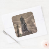 Thomas Jefferson Memorial Bronze Vierkante Sticker (Envelop)