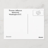 Thomas Jefferson Memorial - carte postale (Dos)