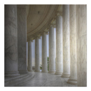 Thomas Jefferson Memorial Circular Colonnade Perfect Poster