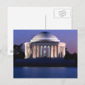 Thomas Jefferson Memorial in Dusk Briefkaart (Voorkant / Achterkant)