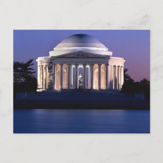 Thomas Jefferson Memorial in Dusk Briefkaart (Voorkant)