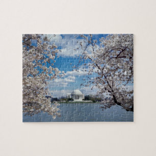 Thomas Jefferson Memorial met Cherry Blossom Legpuzzel