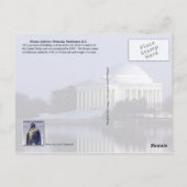 Thomas Jefferson Memorial, Washington, D.C. Briefkaart (Achterkant)