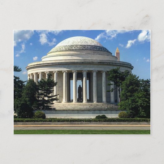 Thomas Jefferson Memorial Washington Monument Briefkaart (Voorkant)