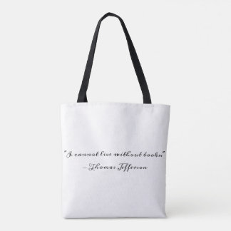 Thomas Jefferson over Boeken Tote Bag