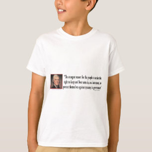 Thomas Jefferson over de controle op Pistolen T-shirt
