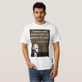 Thomas Jefferson over religie in de regering T-shirt (Voorkant volledig)