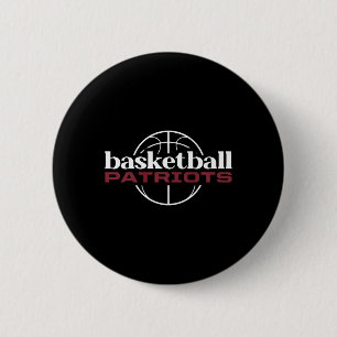 Thomas Jefferson Patriots Basketbal Ronde Button 5,7 Cm