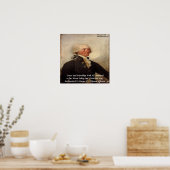 Thomas Jefferson "Peace & Friendship" Citaat-Poste Poster (Keuken)