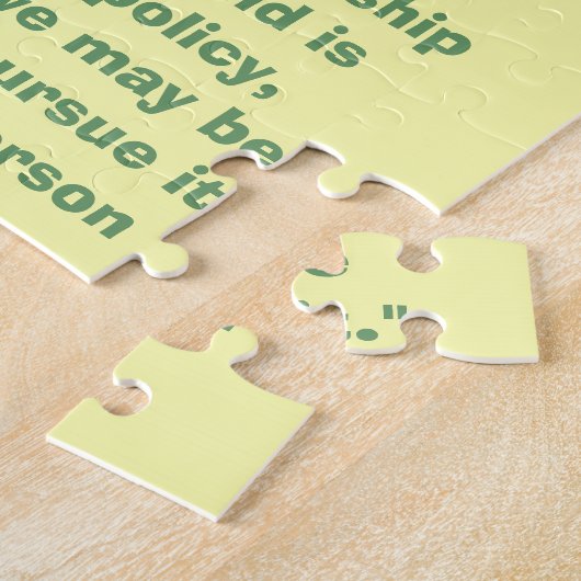 Thomas Jefferson Peace Quote Puzzle Legpuzzel (Zijkant)