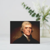 Thomas Jefferson Portrait Briefkaart (Staand voorkant)