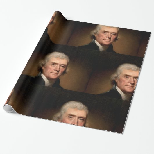 Thomas Jefferson portret Cadeaupapier (Uitgerold)