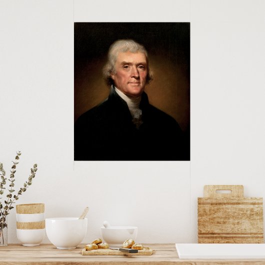 Thomas Jefferson portret Poster (Keuken)