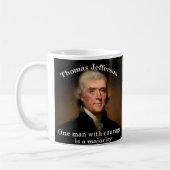 Thomas Jefferson President Day Patriottische Mok (Links)