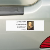 Thomas Jefferson Quote 16c Bumpersticker (Op auto)