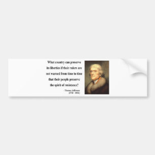 Thomas Jefferson Quote 16c Bumpersticker