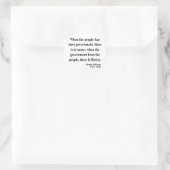 Thomas Jefferson Quote 5a Ronde Sticker (Tas)