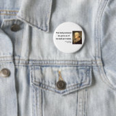 Thomas Jefferson Quote 7c Ronde Button 5,7 Cm (In situ)