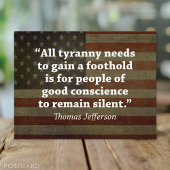 Thomas Jefferson Quote Briefkaart