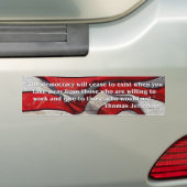 Thomas Jefferson Quote Bumpersticker (Op auto)