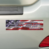 Thomas Jefferson Quote Bumpersticker (Op auto)