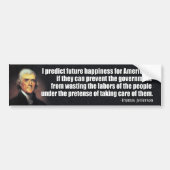 Thomas Jefferson Quote Bumpersticker (Voorkant)