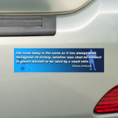Thomas Jefferson Quote BumperSticker (Op auto)