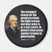 Thomas Jefferson Quote Magneet (Voorkant)