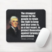 Thomas Jefferson Quote Muismat (Met muis)