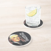 Thomas Jefferson Quote over God en Vrijheid Zandsteen Onderzetter (Zijkant)