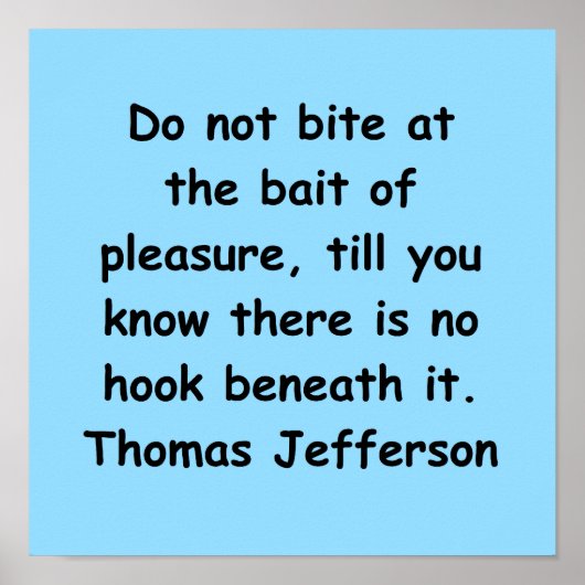 thomas jefferson quote poster (Voorkant)