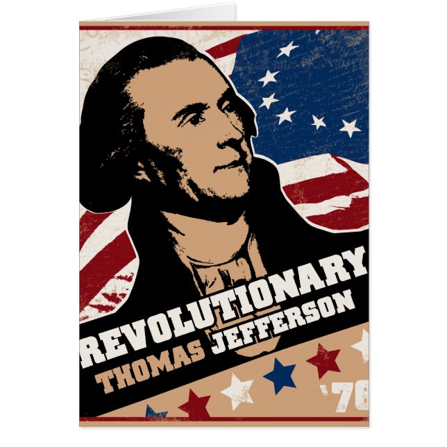 Thomas Jefferson Revolutionaire Kaart (Voorkant)