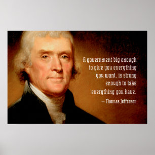 Thomas Jefferson sur Big Government Poster