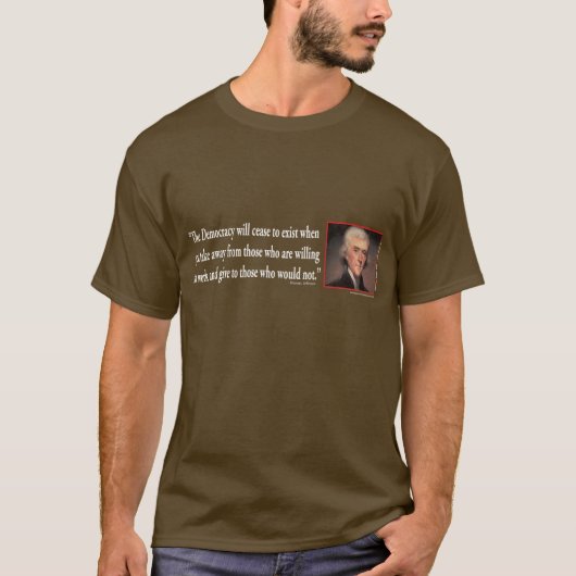 Thomas Jefferson T-shirt (Voorkant)
