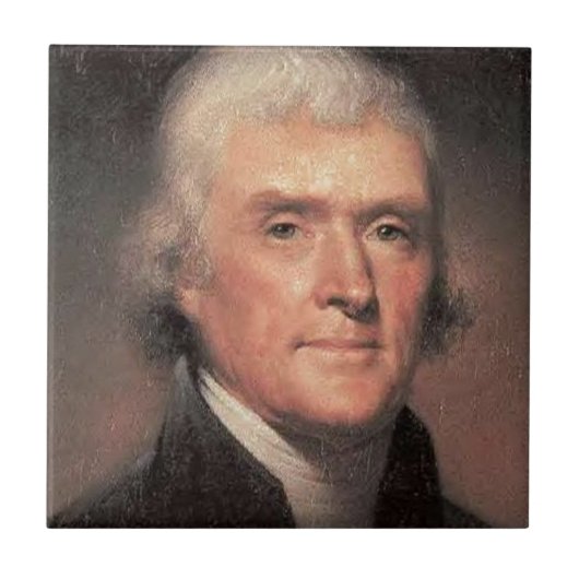 Thomas Jefferson Tegeltje (Voorkant)