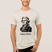 Thomas Jefferson Tri-Blend Shirt (Voorkant)