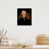 Thomas Jefferson van Rembrandt Peale Poster (Keuken)
