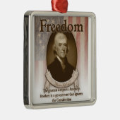 Thomas Jefferson - Vrijheid Metalen Ornament (Rechts)