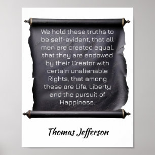 Thomas Jefferson -- Wij houden deze waarheden voor Poster