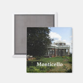 Thomas Jefferson's huis: Monticello Magneet (Voorkant / Achterkant)