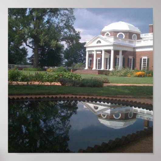Thomas Jefferson's Monticello Poster (Voorkant)