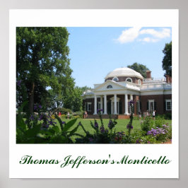 Thomas Jefferson's Monticello Poster