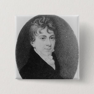 Thomas Love Peacock Vierkante Button 5,1 Cm