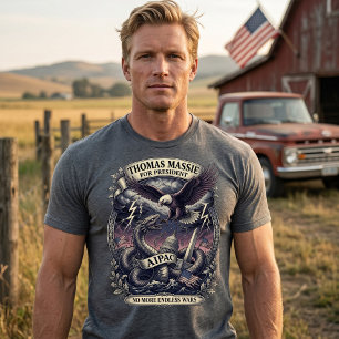 Thomas Massie Voor President 2028 Vrijheid T-shirt