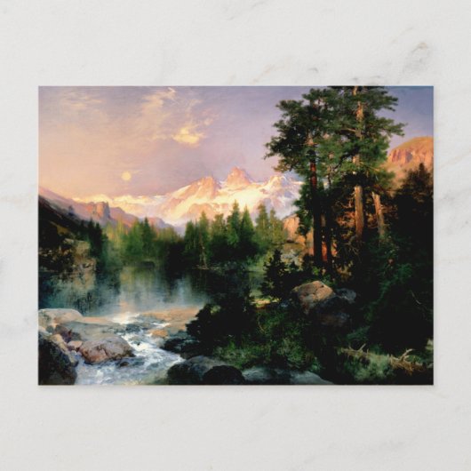 Thomas Moran art, De drie Tetons Briefkaart (Voorkant)