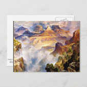 Thomas Moran - Canyon Mists, Zoroaster Park Briefkaart (Voorkant / Achterkant)