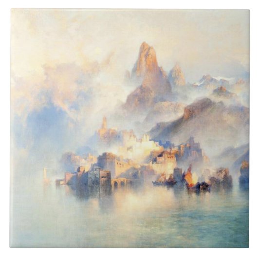 Thomas Moran - De droomstad Tegeltje (Voorkant)
