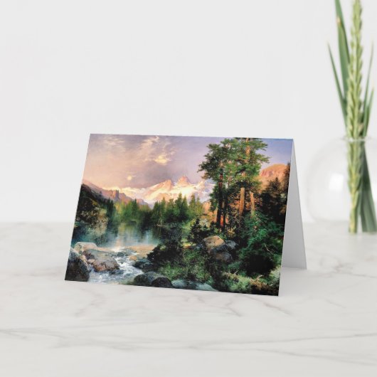 Thomas Moran - Drie Tetons Kaart (Voorkant)