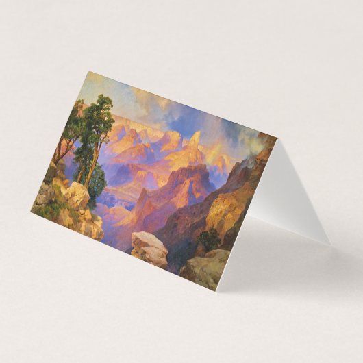 Thomas Moran-kunst, Grand Canyon met regenboog Kaart (Voorkant)