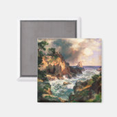 Thomas Moran Point Lobos Monterey California. Magneet (Voorkant / Achterkant)